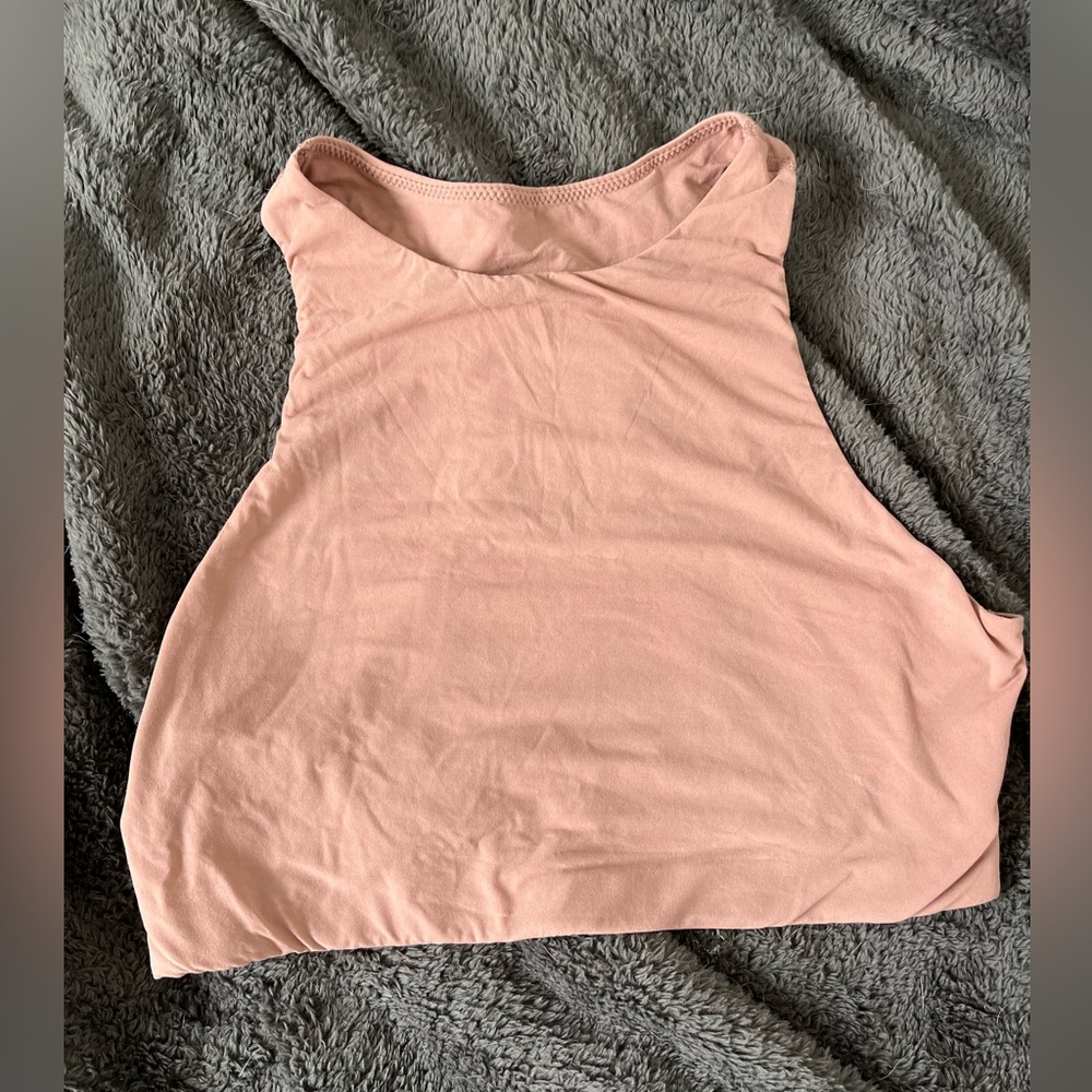 Skims Fits Everybody High Neck Bra in Rose Clay Size M